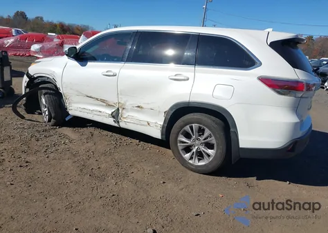 2014 Toyota Highlander Le Plus V6 из США, поврежденный, VIN 5TDBKRFH7ES032971